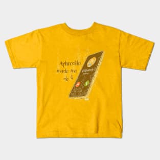 Aphrodite made me do it!! Kids T-Shirt